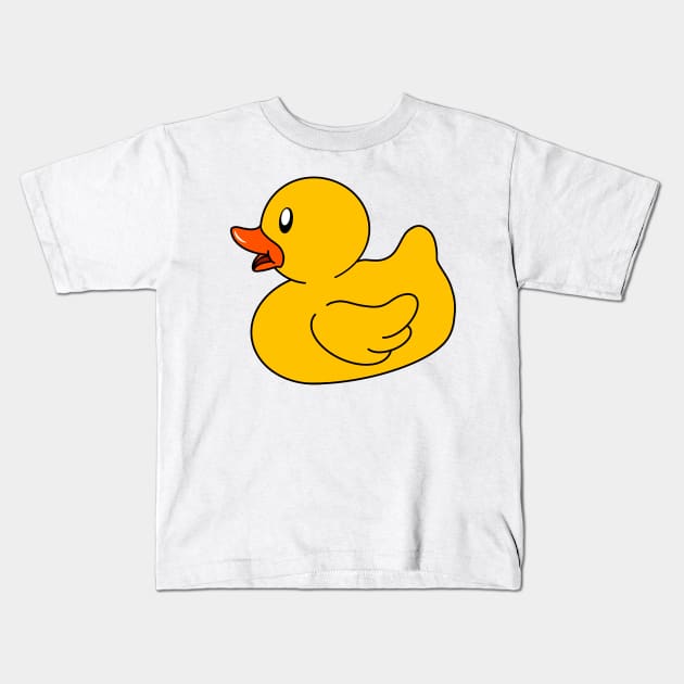 Rubber Ducky Kids T-Shirt by DiaperedFancy